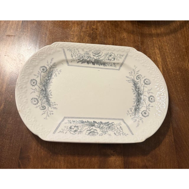 Johnson Bros. England “Sylvan” Platter For Sale - Image 10 of 12