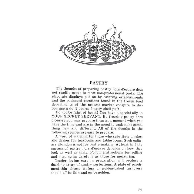 White "Your Secret Servant Fix and Freeze Hors d'Oeuvre for Easy Entertaining" Book 1970 Reed, Ann and Pfaltz, Marilyn For Sale - Image 8 of 9
