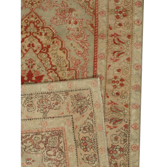 Orange Vintage Oushak Area Rug, 4'2 X 6'11 For Sale - Image 8 of 8