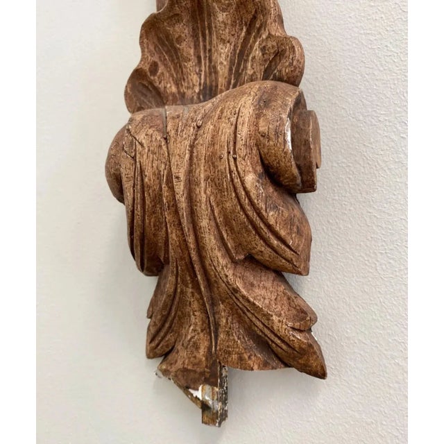 Brown Vintage Roman Figural Wall Sculpture or Bracket, a Pair For Sale - Image 8 of 9