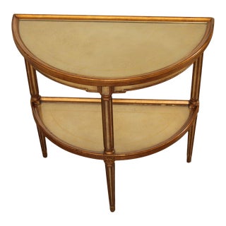 Theodore Alexander Italian Style 'Venetian Waters' Eglomise Console Table For Sale