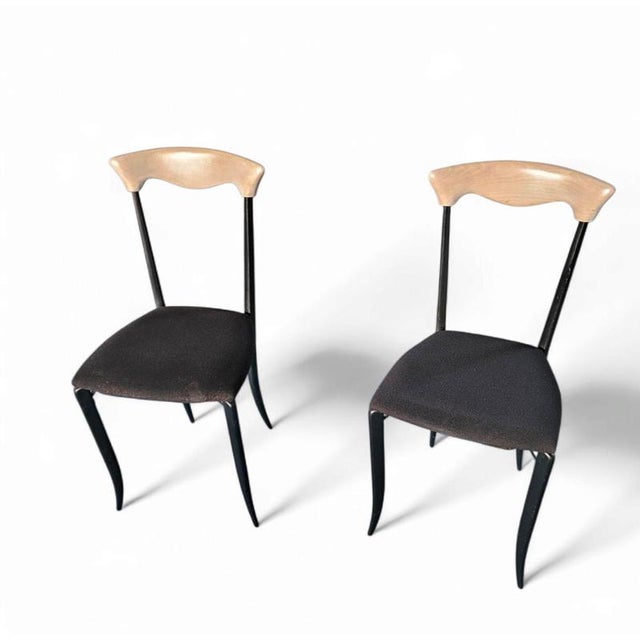 Vintage Dining Chairs by Fasem, 1980s, Set of 2 For Sale - Image 14 of 16