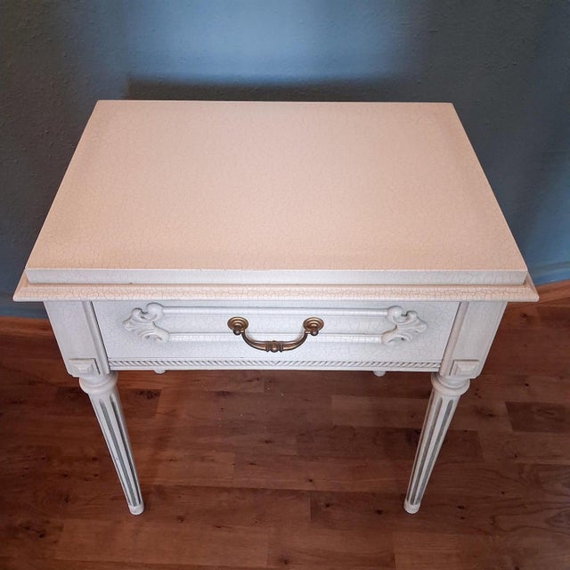 Wood Louis XVI French Bedside Tables, 1970s, Set of 2 For Sale - Image 7 of 16