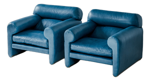Lounge Chairs by Giuliana Gramigna and Sergio Mazza for Poltrona Frau, Italy, 1970s, Set of 2