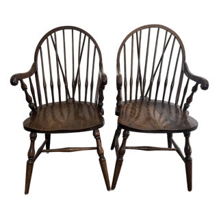 Antique American Windsor Chairs, a Pair For Sale
