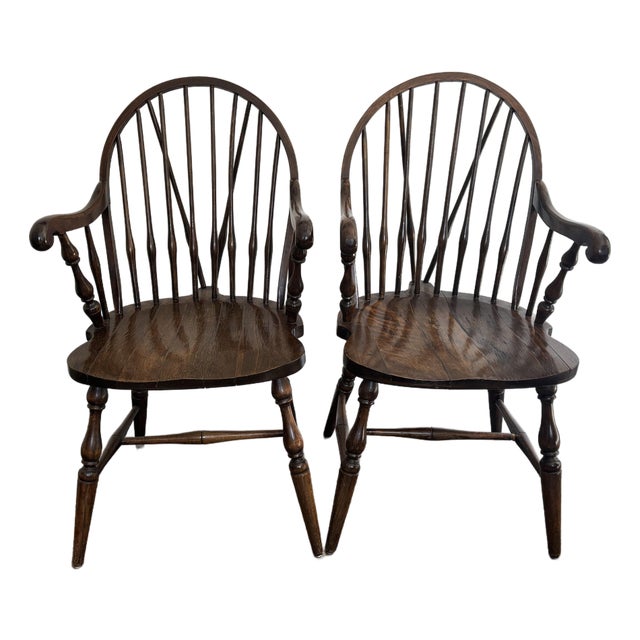 Antique American Windsor Chairs, a Pair For Sale
