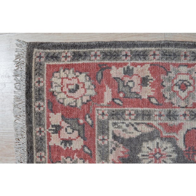 8x10 Majestic Classic Coral Modern Floral Hand Knotted Wool Carpet Rug For Sale In New York - Image 6 of 9