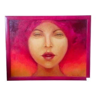 Zoriana Pavlyshyn Summer Girl – Original Oil Painting on Canvas, Modern Realism Art Woman For Sale