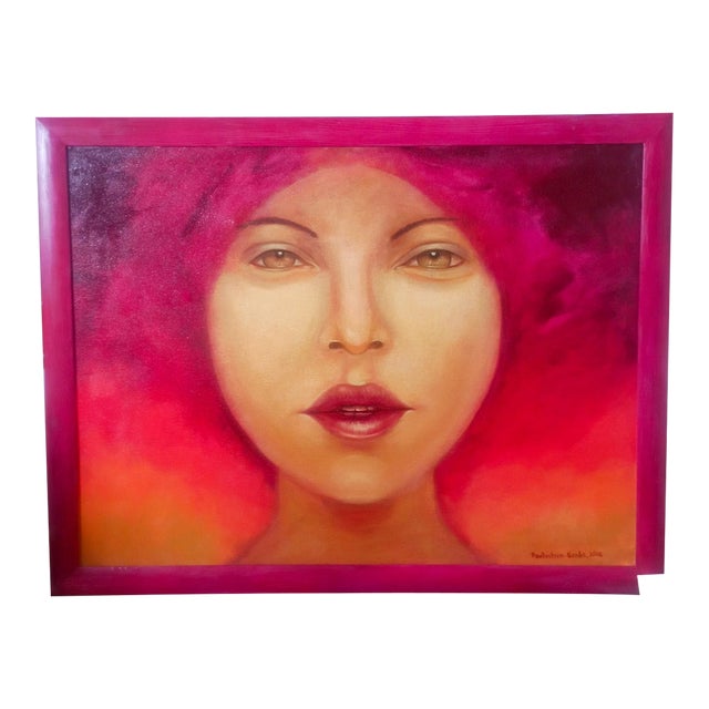 Zoriana Pavlyshyn Summer Girl – Original Oil Painting on Canvas, Modern Realism Art Woman For Sale