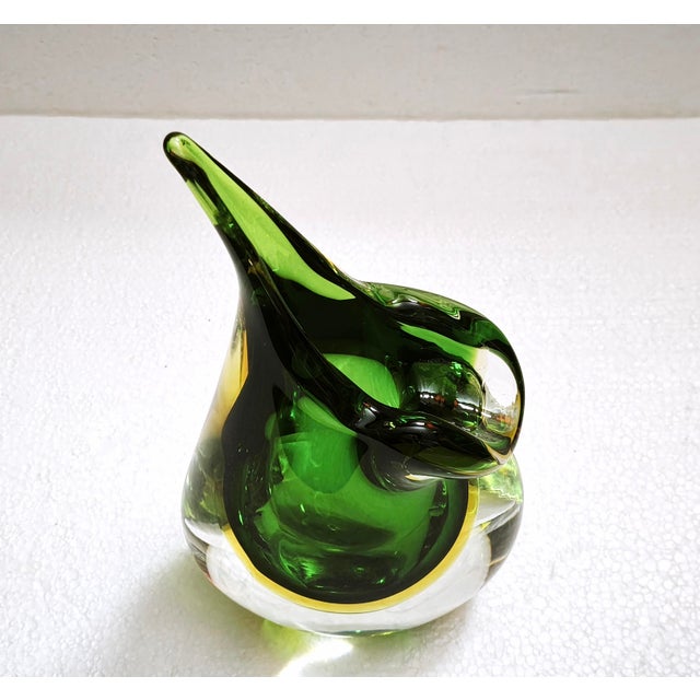 1960s Large Murano Sommerso Teardrop Art Glass Vase from Cenedese, Italy, 1970s For Sale - Image 5 of 18