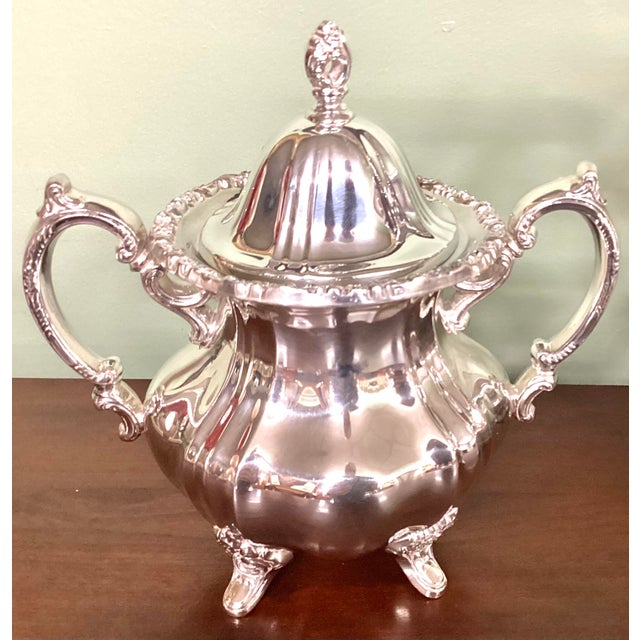 Late 20th Century Towle Grand Duchess 3 Piece Silver Plate Tea or Coffee Set For Sale - Image 5 of 9