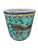 Turquoise Vintage Circa 1920 Chinoiserie Famille Rose Style Porcelain Cachepot/Planter 8"h For Sale - Image 8 of 12