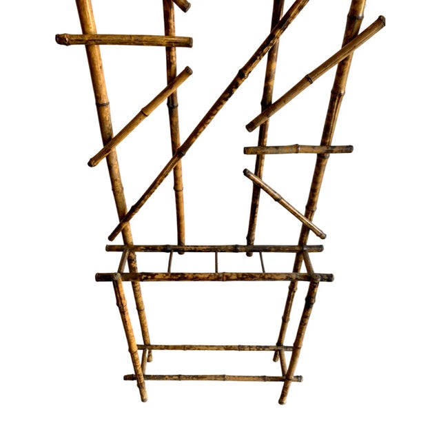 Vintage Mid-Century Bamboo Hall Tree For Sale - Image 10 of 11