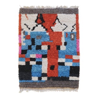 Colorful Moroccan Berber Rug - 5.9 X 4.2 Ft For Sale