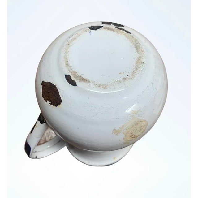 Metal Antique French Metal Pitcher For Sale - Image 7 of 9