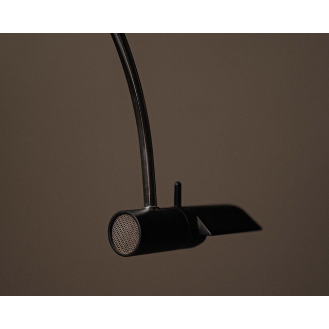 Vintage French Black Lacquered Desk Lamp, 1980 For Sale - Image 6 of 12