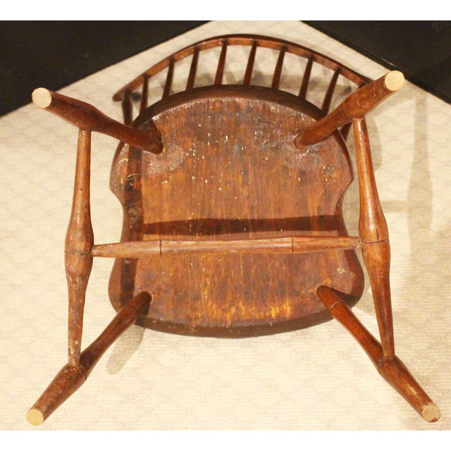 Early 19th Century American Fan Back Windsor Side Chair For Sale - Image 10 of 10