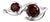 Natural Garnet Two Stone Ring | 925 Sterling Silver Bypass Band | January Birthstone Toi Et Moi Ring Us 7 (All Sizes Available) For Sale