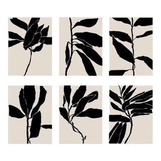 Contemporary Botanical Giclee Prints - Set of 6 For Sale