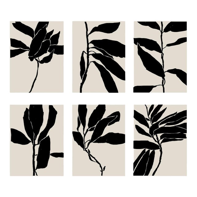 Contemporary Botanical Giclee Prints - Set of 6 For Sale