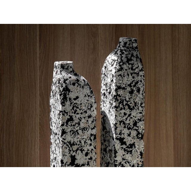 Block White Vases by Donatas Zukauskas, Set of 2 For Sale - Image 6 of 7