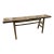 Antique Primitive Wood Mortise Workbench Console Table For Sale