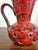 Ceramic Red Italian 'Como' Decor Pitcher Vase (Handmade) For Sale - Image 7 of 9