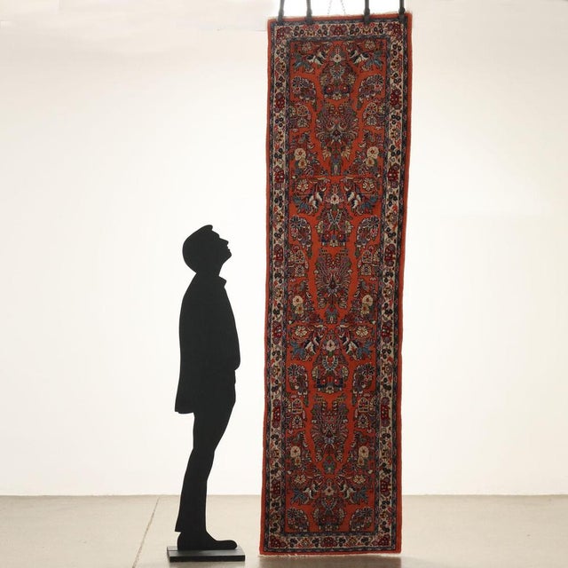 Saruk rug in cotton and wool, large knot, hand made. This piece is attributed to the mentioned designer/maker. It has no...