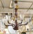 Mid-Century Modern Bronze Murano glass chandelier, Barovier and Toso style, Italy 1970s. The Italian chandelier is made of...