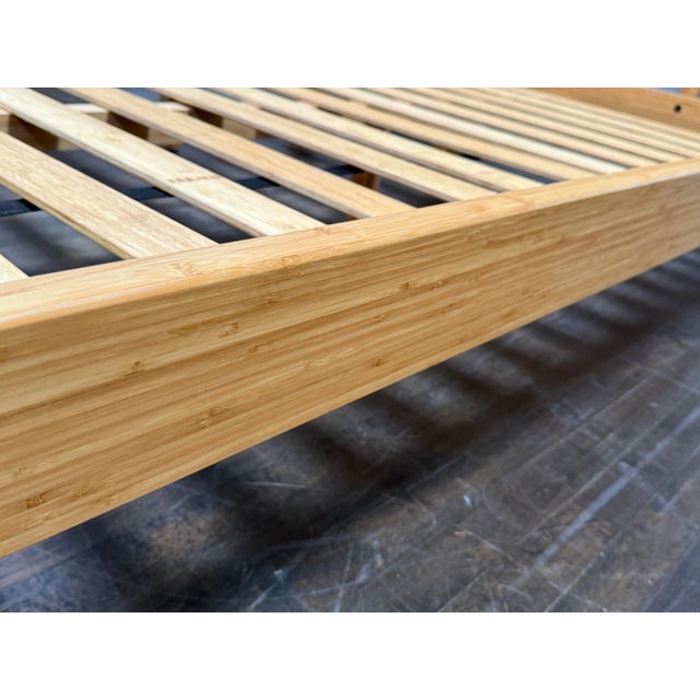 Brown California King Size Greenington Currant Bamboo Platform Bed Frame For Sale - Image 8 of 12