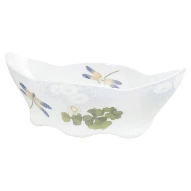 2000 - 2009 Antique Early 20th Century Art Nouveau Porcelain Jardiniere For Sale - Image 5 of 5