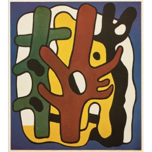 1948 After Fernand Léger "Composition", First Edition Period Pop Art Offset Lithograph