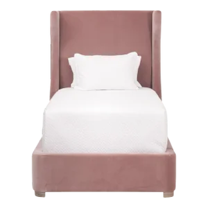Balboa Upholstered Twin Bed, Petal Velvet