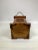 Brown 20th Century Hand Carved Wooden Lantern With Lattice Siding and a Drawer For Sale - Image 8 of 11