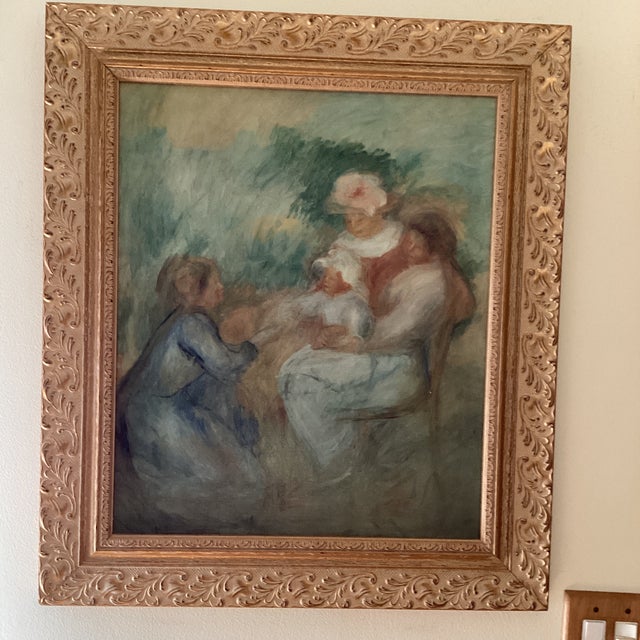 Late 20th Century Pierre-Auguste Renoir Reproduction "La Family (Mother and Child) Framed For Sale - Image 12 of 12