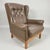 1970s Nordic Wingback Chairs in Brown Leather, 1970, Set of 2 For Sale - Image 5 of 10