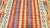 Vintage Afghan Maimana hand woven kilim with natural colors,organic wool and geometric pattern.