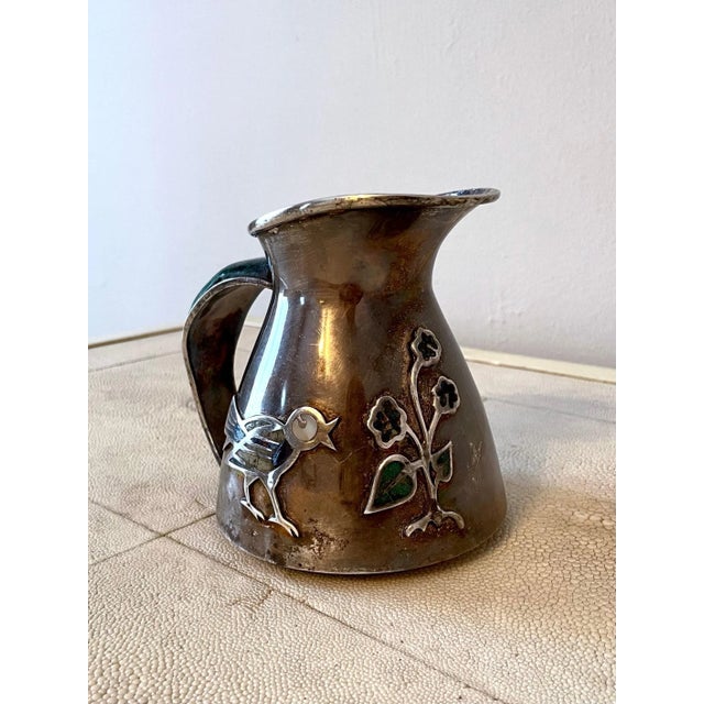 Mid-Century Modern pitcher/ jug, made by Los Castillo of Mexico, circa 1960. We love the beautiful patinated look of this...