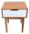 West Elm One Drawer Nightstand With Textured Drawer Front For Sale
