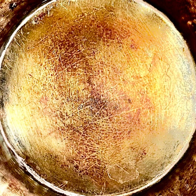 Art Deco Antique Arts and Crafts Hammered Silverplate Bowl For Sale - Image 3 of 13