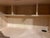 Tan Ohio Amish-Built Solid Hard Maple Fall-Front Desk With Clear Coating, Featuring a Lighted Display, a Glass Shelf Above, and Storage Below. For Sale - Image 8 of 11