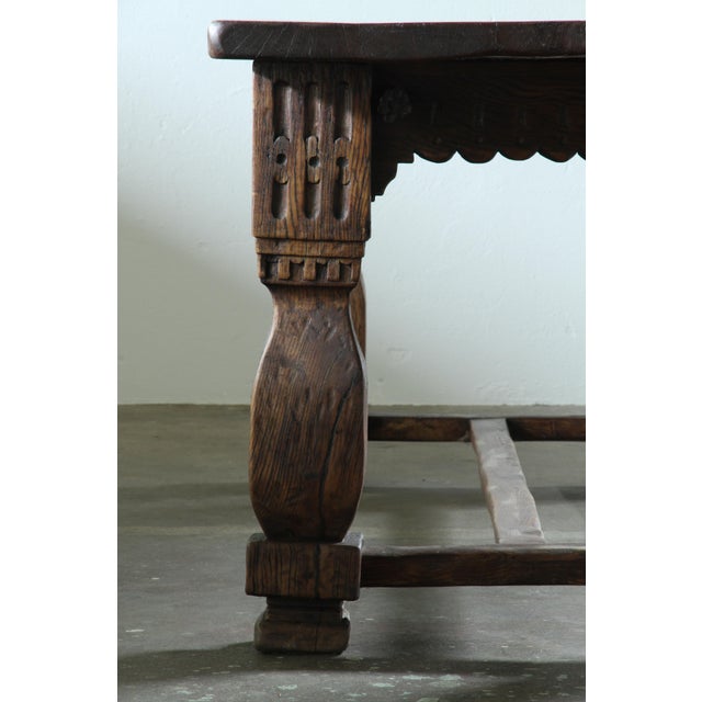 Large Vintage Danish Farmhouse Refectory Table, 1930s For Sale - Image 13 of 18