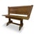 Vintage Belgian Oak Bench by De Puydt, 1960s For Sale - Image 15 of 15