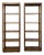 Drexel MCM Transitional Bookcase Pair Solid Wood Vintage Mid-Century Storage, Attributed For Sale