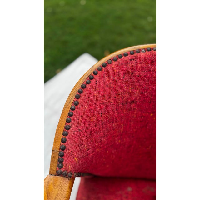 Jamestown Lounge Co. Mid-Century Armchair British Oak by Jamestown Lounge For Sale - Image 4 of 8
