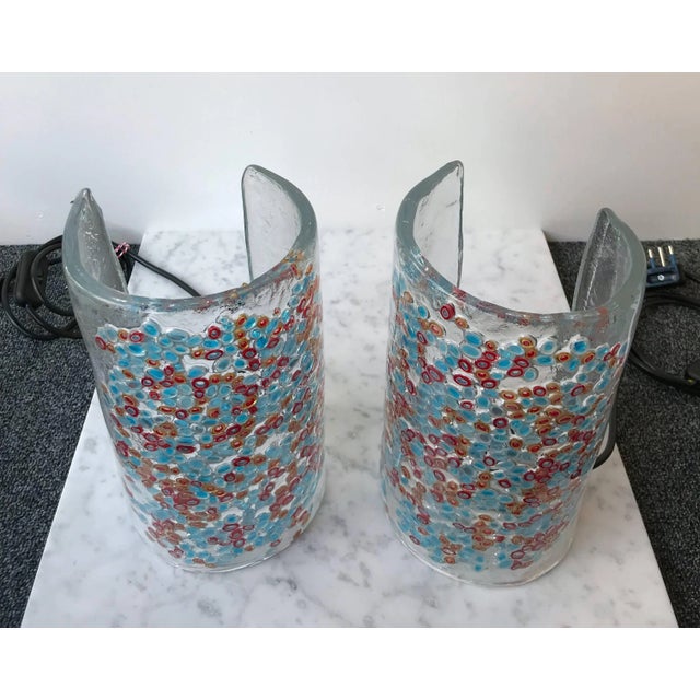 1980s Lamps Art Glass by Barbini Murano, Italy, 1980s - a Pair For Sale - Image 5 of 12
