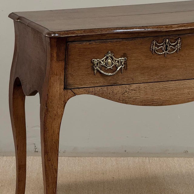 Wood 18th Century Dutch Oak End Table With Cabriole Legs For Sale - Image 7 of 18