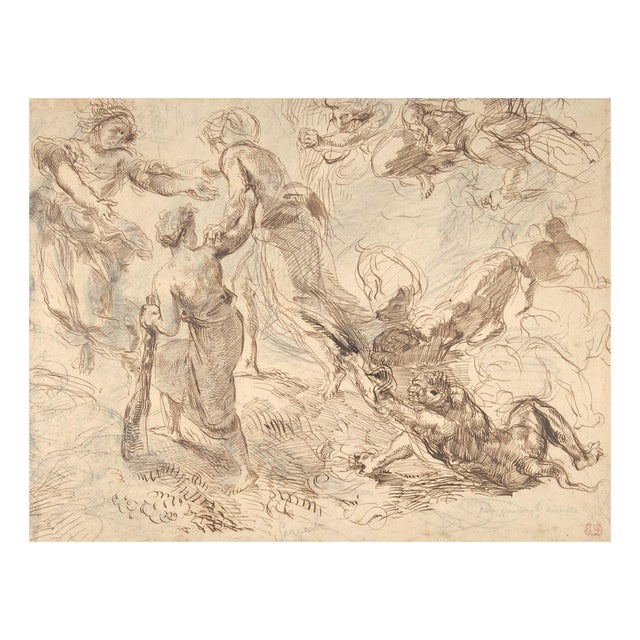 Eugène Delacroix, The Triumph of Genius over Envy, Serigraph For Sale