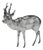20th Century German Silver Statues of a Reindeer, Hanau, 1920s For Sale