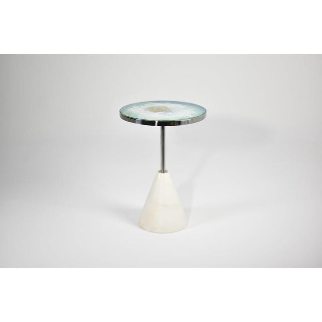 Metal Halcyon S Trio of Tables in Brass by Jonathan Amar Studio, Set of 3 For Sale - Image 7 of 10